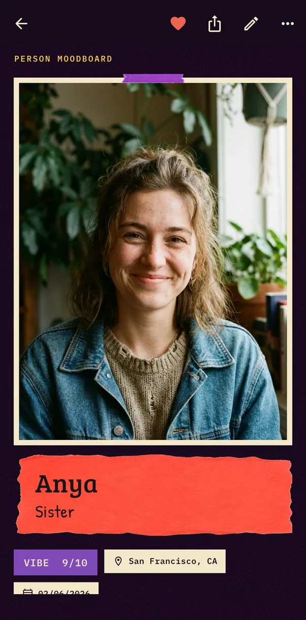 Stickers theme: a person poster